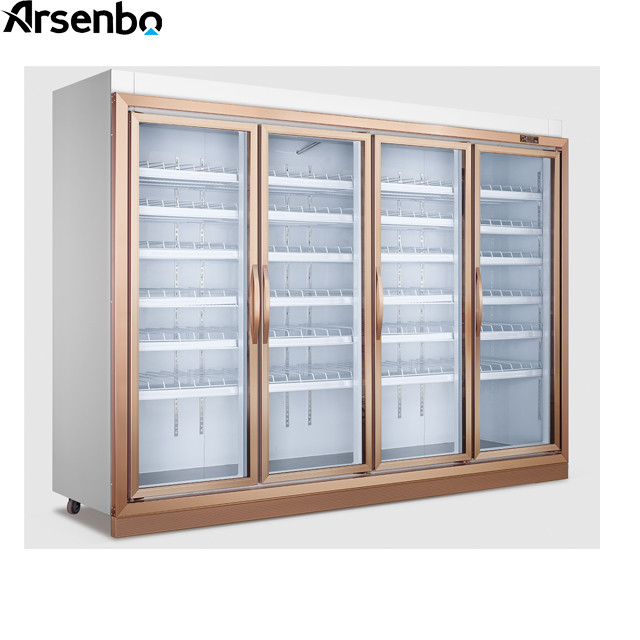 2700L 50HZ Commercial Beverage Refrigerator Silver Color For Drinks