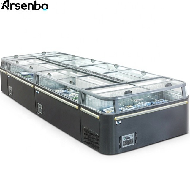 Multiscene Open Top Display Freezer Anticorrosive 220V Durable