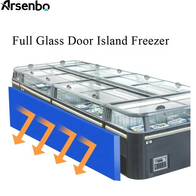 Multiscene Open Top Display Freezer Anticorrosive 220V Durable