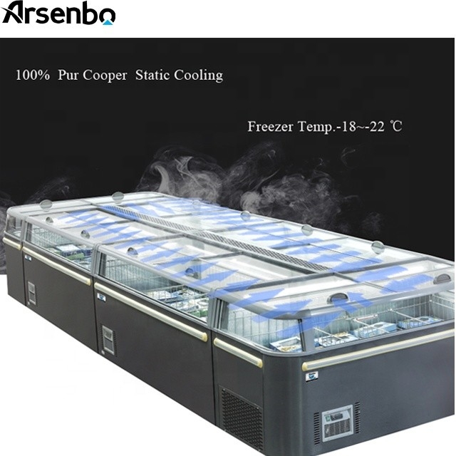 Multiscene Open Top Display Freezer Anticorrosive 220V Durable