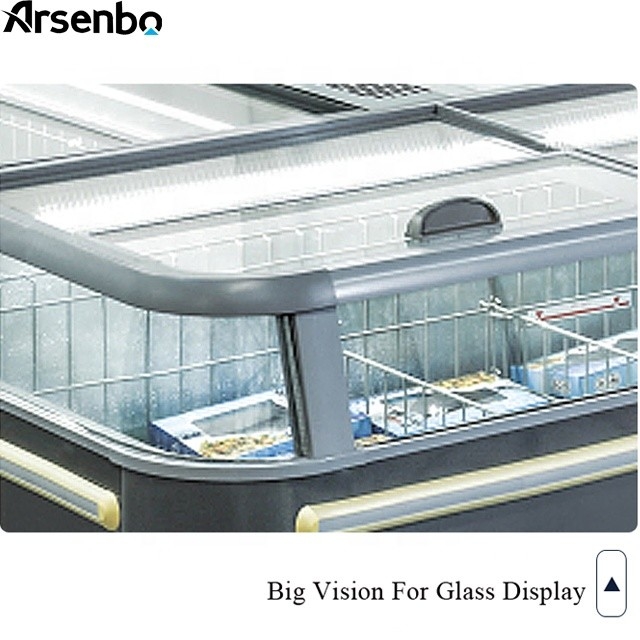 Multiscene Open Top Display Freezer Anticorrosive 220V Durable